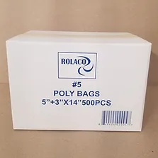 ROLACO POLY BAGS  #5