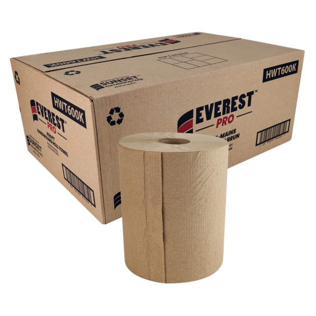 Everest Pro paper towel 6 rolls x 600ft kraft