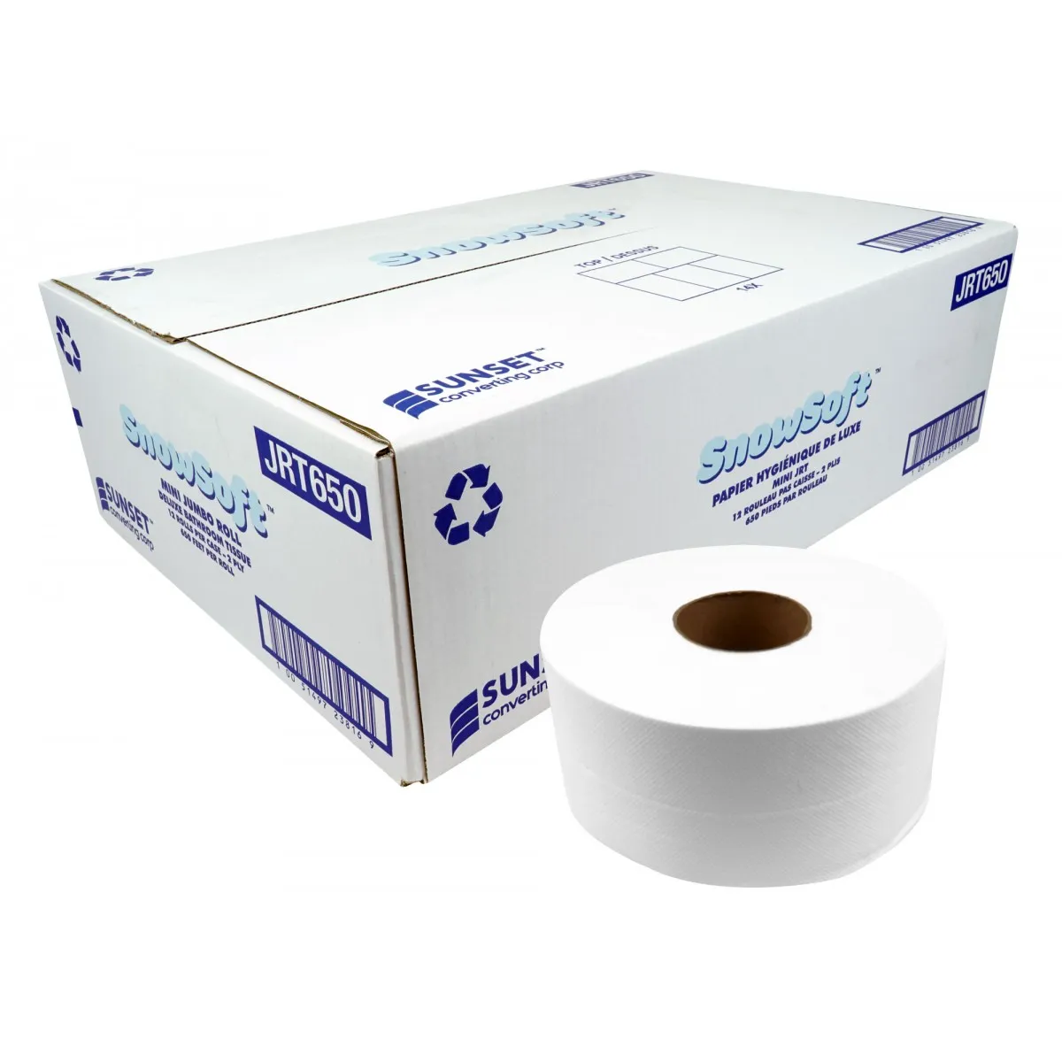 TST Supplies Inc. snow-soft-mini-toilet-tissue-by-snow-soft-2-ply-12-rolls-per-case-650-feet-per-roll-made-in-pap27024ss