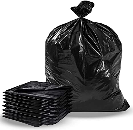 26x36 regular black garbage bags (250 bags)