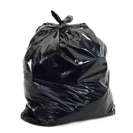 35x50 regular black garbage bags  (200 bags)
