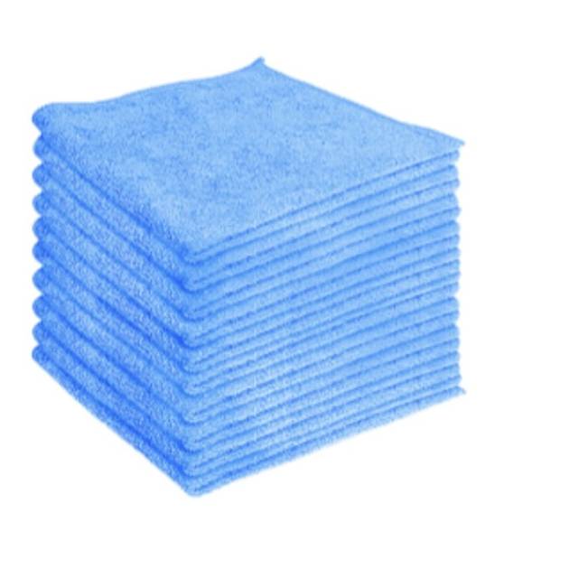 16 x 16 Blue Microfiber Cloth - 25 pcs/pk, 8pks/cs