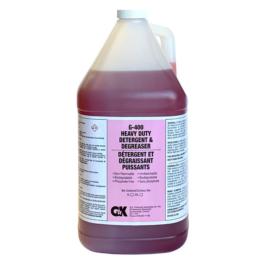 TST Supplies Inc. GK-G-400 Heavy Duty Detergent & Degreaser 4 L
